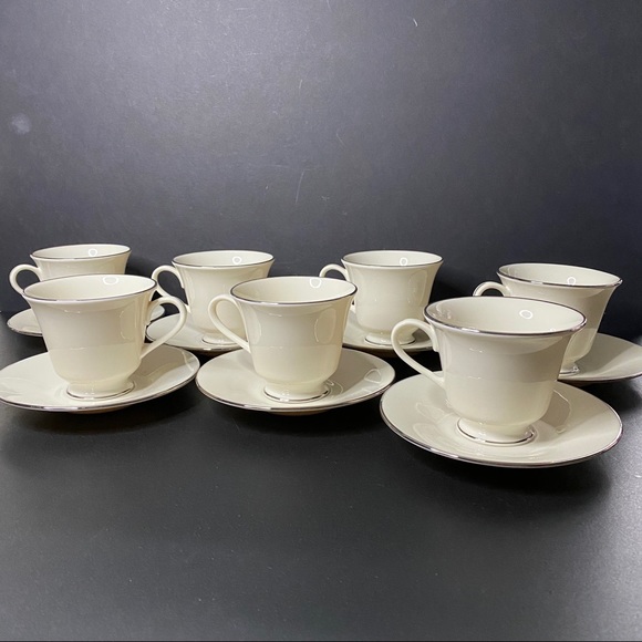 LENOX COSMOPOLITAN "MAYWOOD" (7) CUP SAUCER SETS